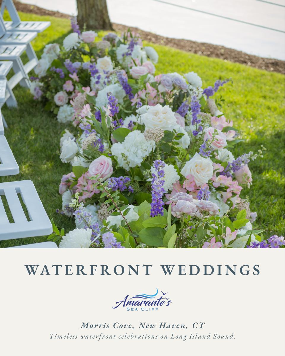 Waterfront Weddings guide cover for Amarante’s Sea Cliff